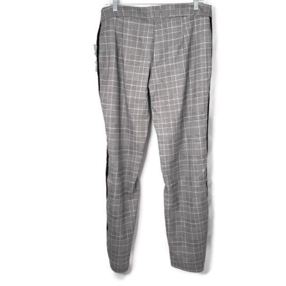 NEW Hot Kiss Plaid Pants Tuxedo Stripe Black White‎ Juniors Size 5 NWT School - Picture 3 of 6